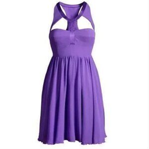 Versace for H&M Purple Silk Mini Dress
